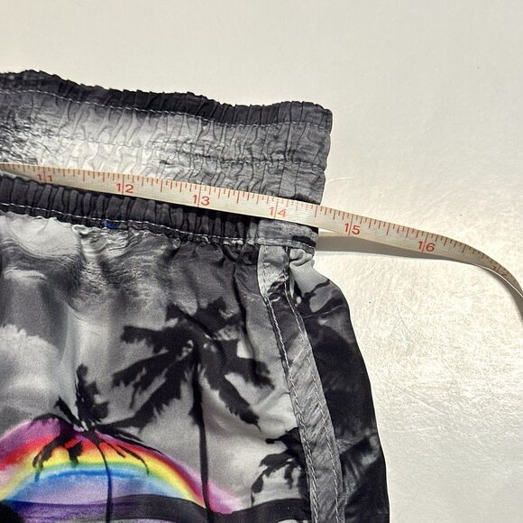 OP Shorts  Womens Medium (7 - 9) Rainbow Beach Island Shorty Ocean Pacific VTG - Picture 3 of 7